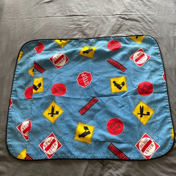 Vintage Canon Road Works Construction Flat Twin Sheet, Pillowcase, Sham - Picture 4 of 10